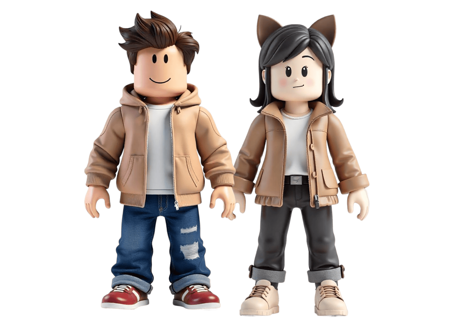 Guy and girl characters